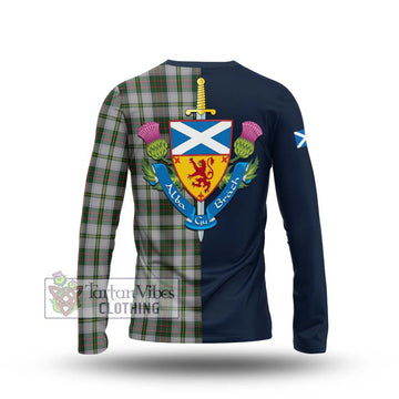 Taylor Dress Tartan Long Sleeve T-Shirt Alba with Scottish Lion Royal Arm Half Style