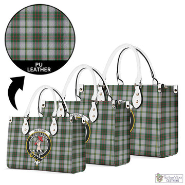 Taylor Dress Tartan Luxury Leather Handbags with Family Crest