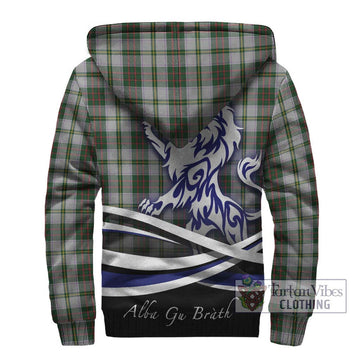 Taylor Dress Tartan Sherpa Hoodie with Alba Gu Brath Regal Lion Emblem