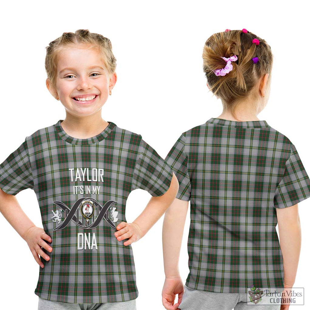 Taylor Dress Tartan Kid T-Shirt with Family Crest DNA In Me Style - Tartanvibesclothing Shop