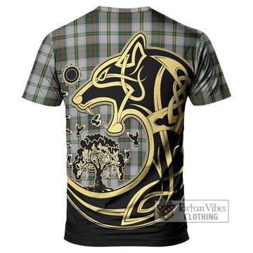 Taylor Dress Tartan T-Shirt with Family Crest Celtic Wolf Style