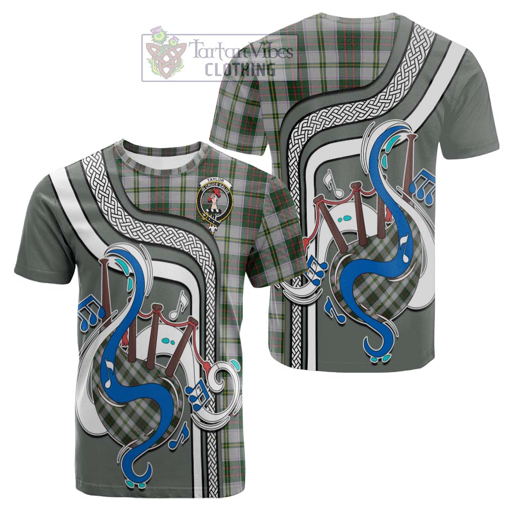 Tartan Vibes Clothing Taylor Dress Tartan Cotton T-shirt with Epic Bagpipe Style