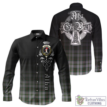 Taylor Dress Tartan Long Sleeve Button Up Featuring Alba Gu Brath Family Crest Celtic Inspired