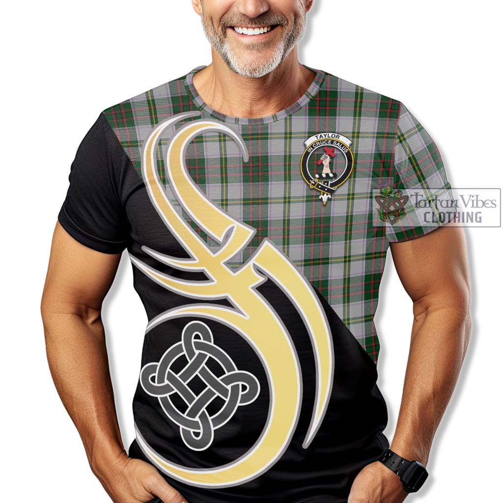 Tartan Vibes Clothing Taylor Dress Tartan T-Shirt with Family Crest and Celtic Symbol Style