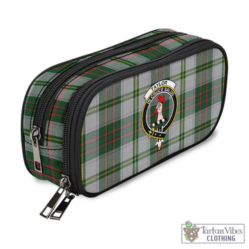 Taylor Dress Tartan Pen and Pencil Case with Family Crest