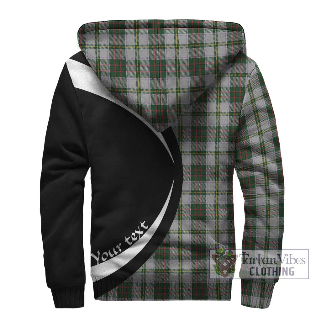 Taylor Dress Tartan Sherpa Hoodie with Family Crest Circle Style - Tartan Vibes Clothing