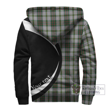 Taylor Dress Tartan Sherpa Hoodie with Family Crest Circle Style