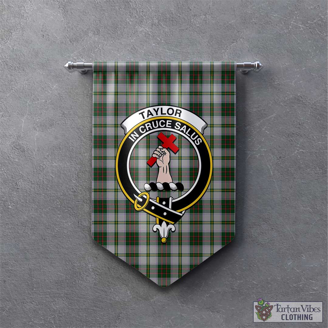 Tartan Vibes Clothing Taylor Dress Tartan Gonfalon, Tartan Banner with Family Crest