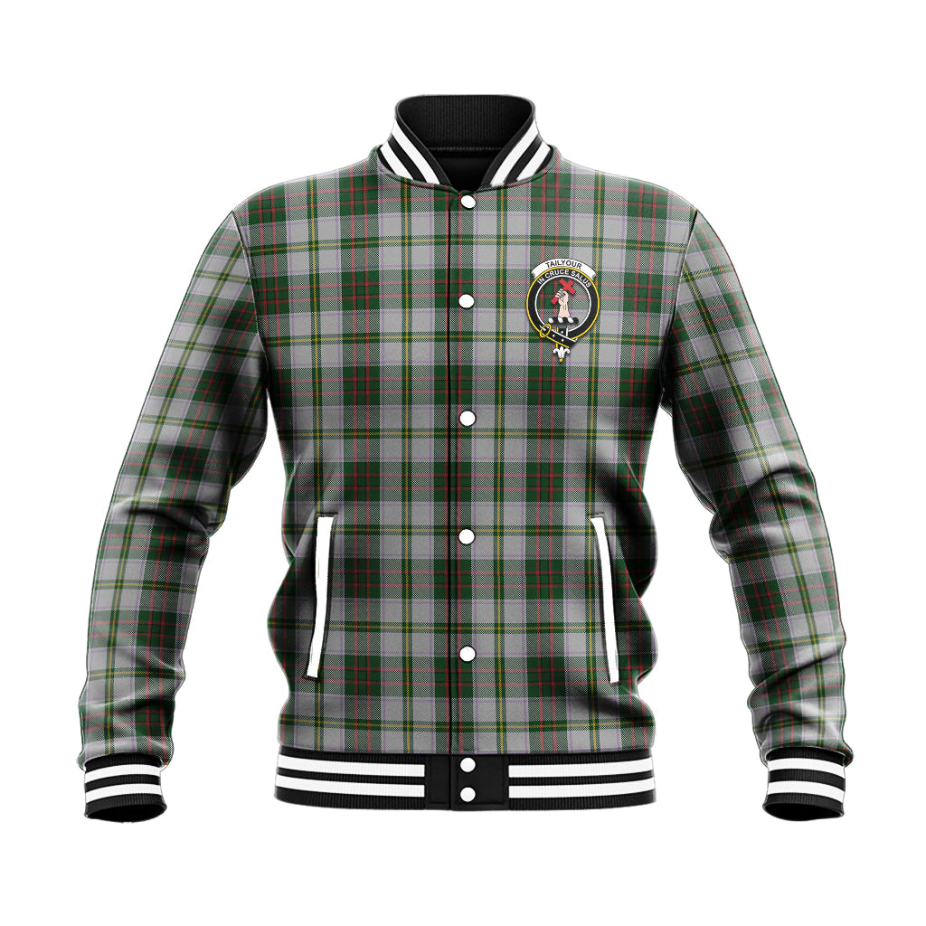 Taylor Dress Tartan Baseball Jacket with Family Crest - Tartan Vibes Clothing