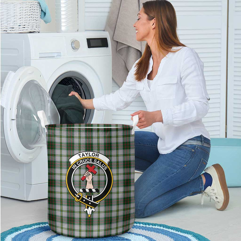 Taylor Dress Tartan Laundry Basket with Family Crest - Tartanvibesclothing Shop