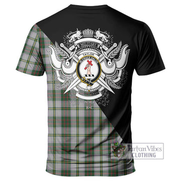 Taylor Dress Tartan T-Shirt with Family Crest and Military Logo Style