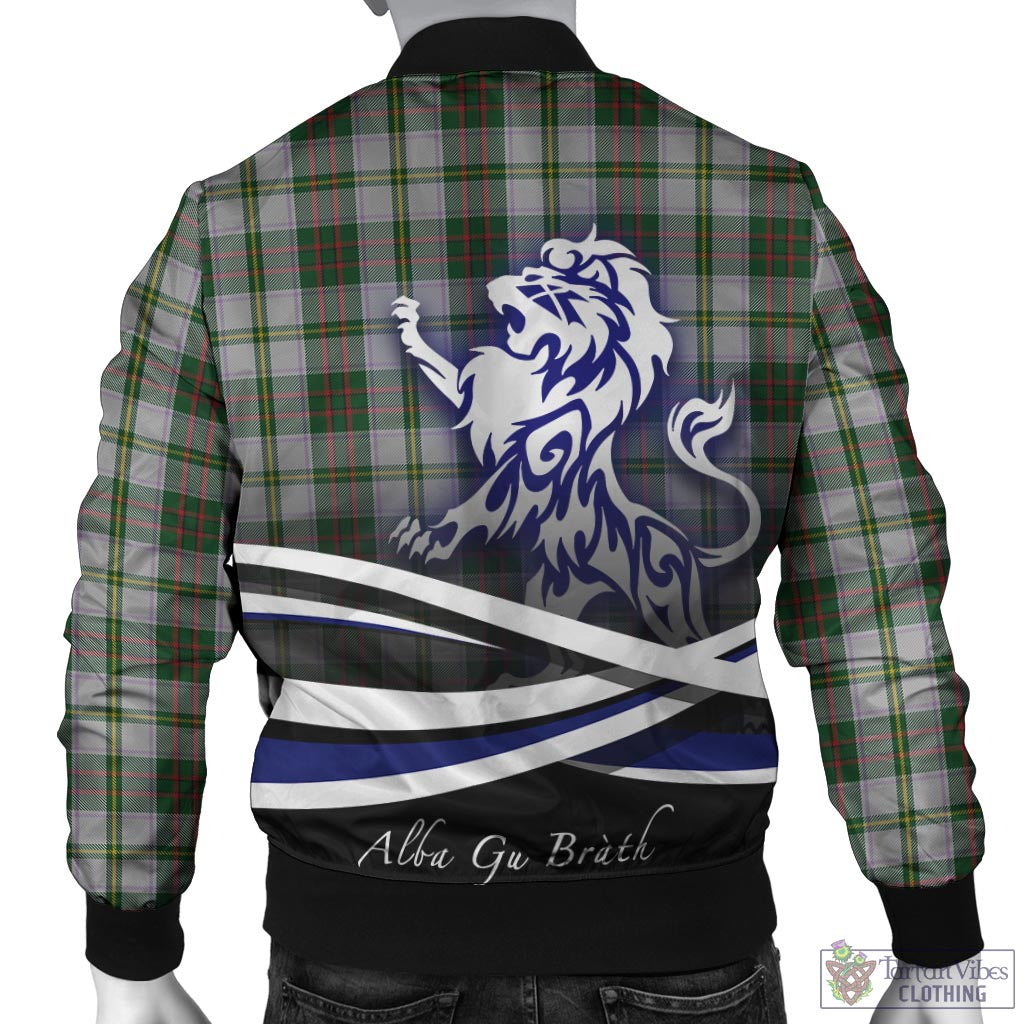 Tartan Vibes Clothing Taylor Dress Tartan Bomber Jacket with Alba Gu Brath Regal Lion Emblem