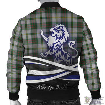 Taylor Dress Tartan Bomber Jacket with Alba Gu Brath Regal Lion Emblem