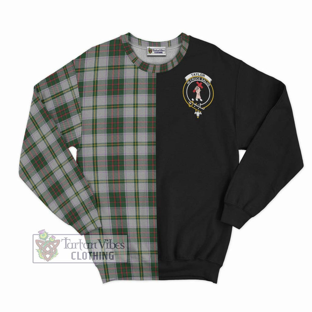 Taylor Dress Tartan Sweatshirt with Family Crest and Half Of Me Style - Tartanvibesclothing Shop