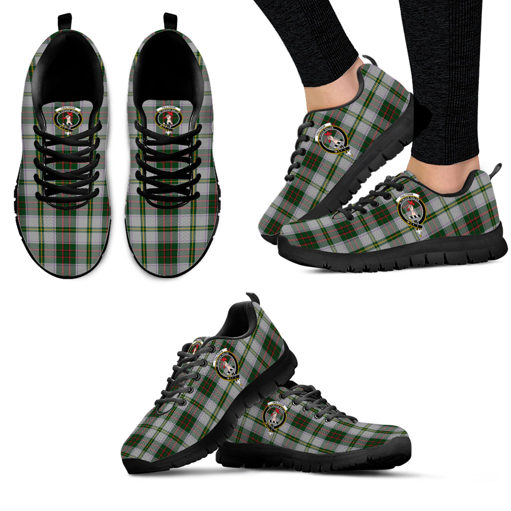 Taylor Dress Tartan Sneakers with Family Crest - Tartan Vibes Clothing