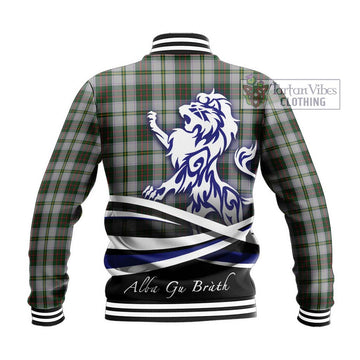 Taylor Dress Tartan Baseball Jacket with Alba Gu Brath Regal Lion Emblem