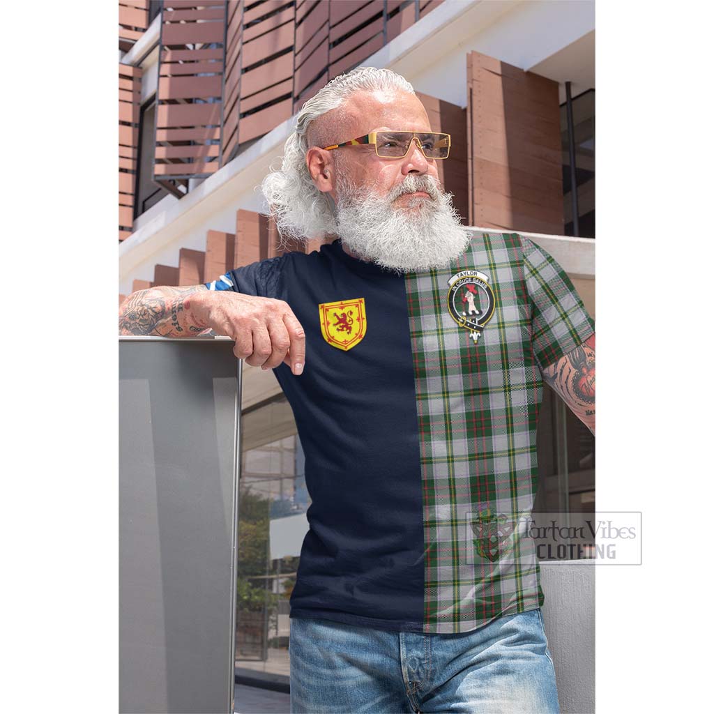 Tartan Vibes Clothing Taylor Dress Tartan Cotton T-shirt with Scottish Lion Royal Arm Half Style