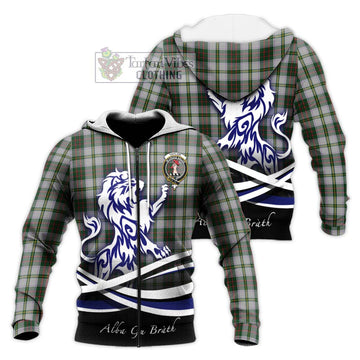 Taylor Dress Tartan Knitted Hoodie with Alba Gu Brath Regal Lion Emblem