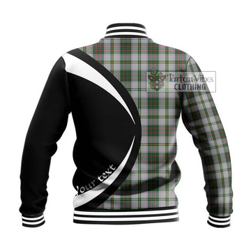 Taylor Dress Tartan Baseball Jacket with Family Crest Circle Style