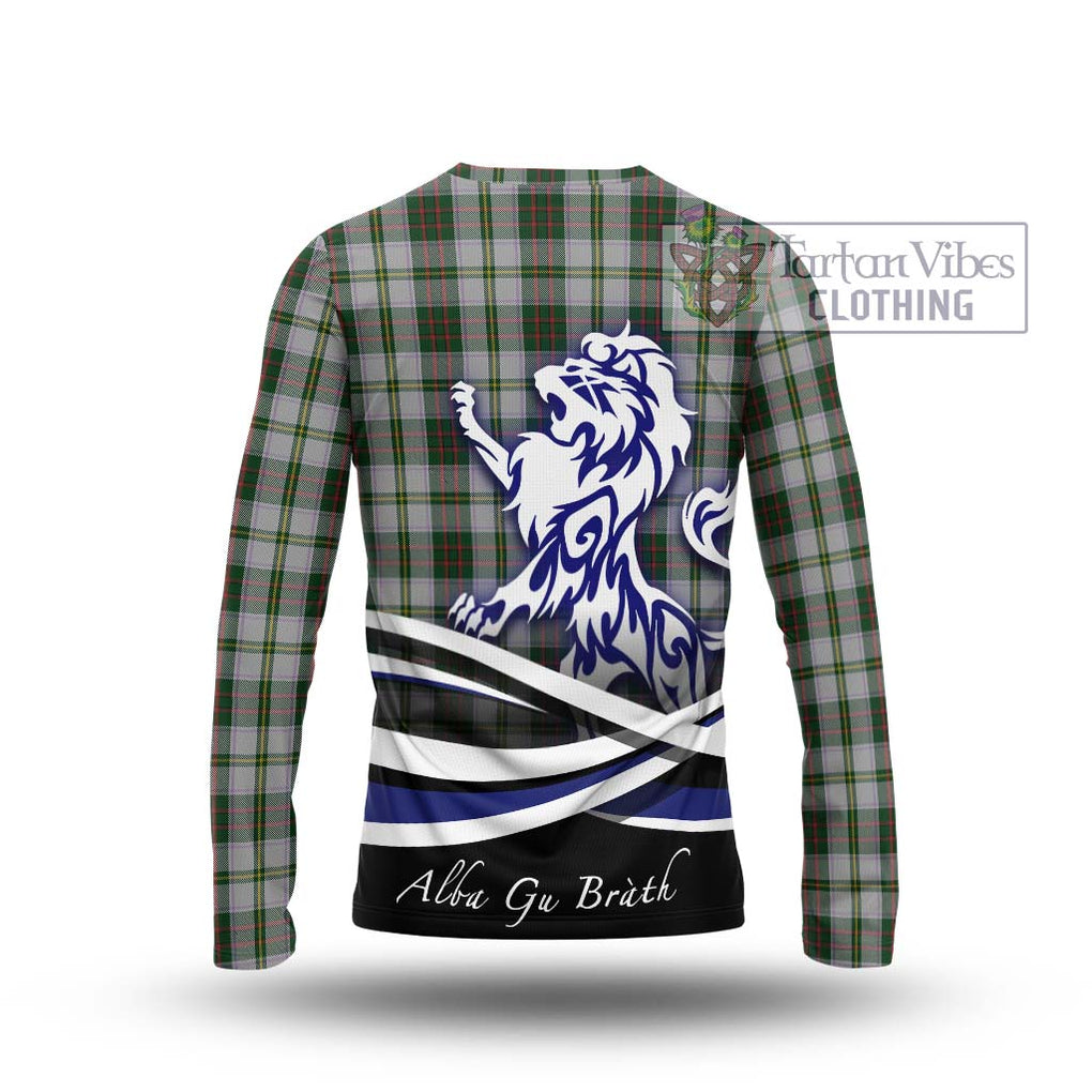 Taylor Dress Tartan Long Sleeve T-Shirt with Alba Gu Brath Regal Lion Emblem - Tartanvibesclothing Shop