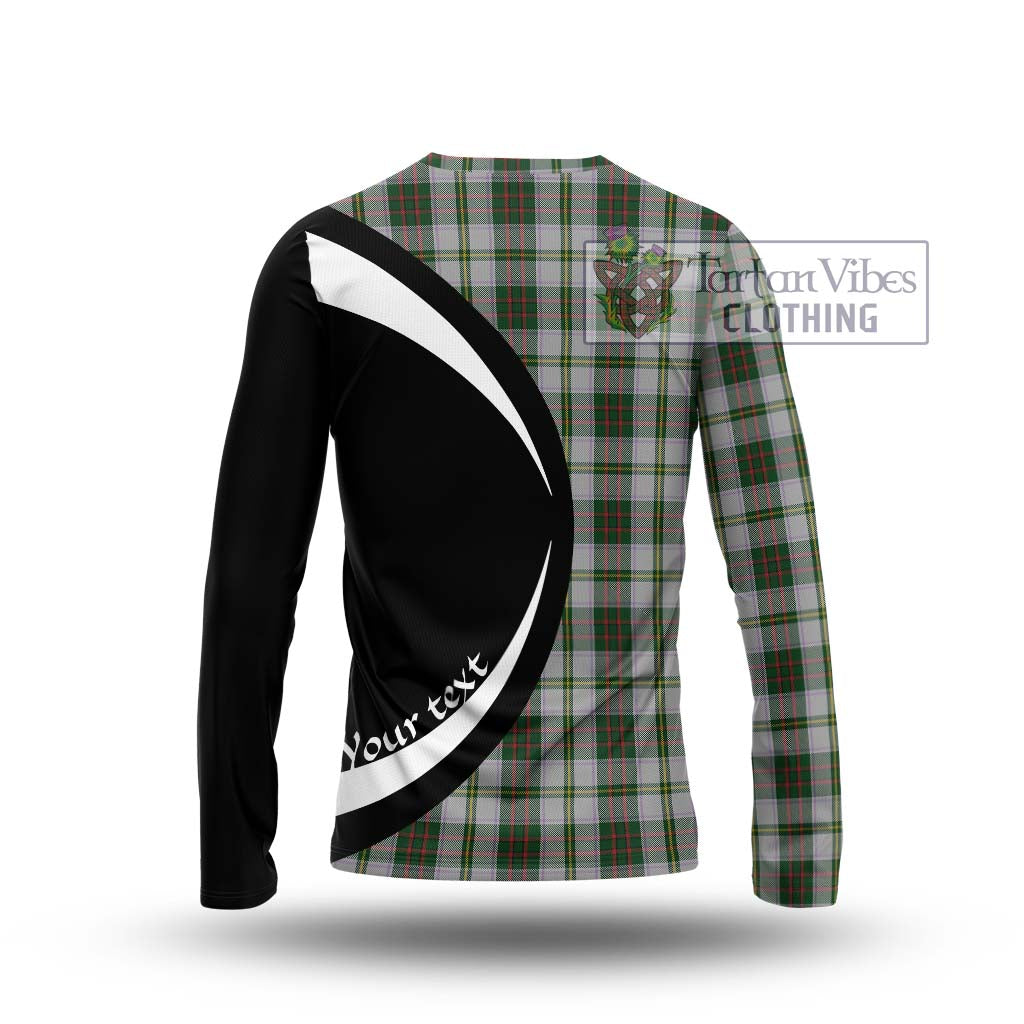 Taylor Dress Tartan Long Sleeve T-Shirt with Family Crest Circle Style - Tartan Vibes Clothing