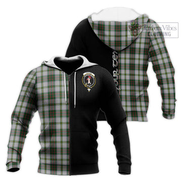 Taylor Dress Tartan Knitted Hoodie with Family Crest and Half Of Me Style