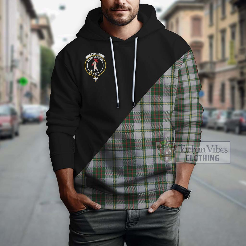 Taylor Dress Tartan Hoodie with Family Crest and Military Logo Style - Tartanvibesclothing Shop