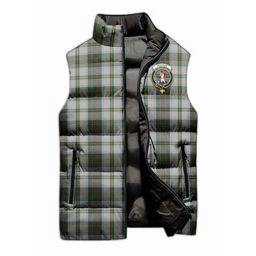 Taylor Dress Tartan Sleeveless Puffer Jacket with Family Crest