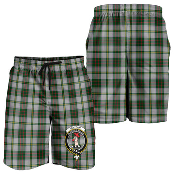 Taylor Dress Tartan Mens Shorts with Family Crest