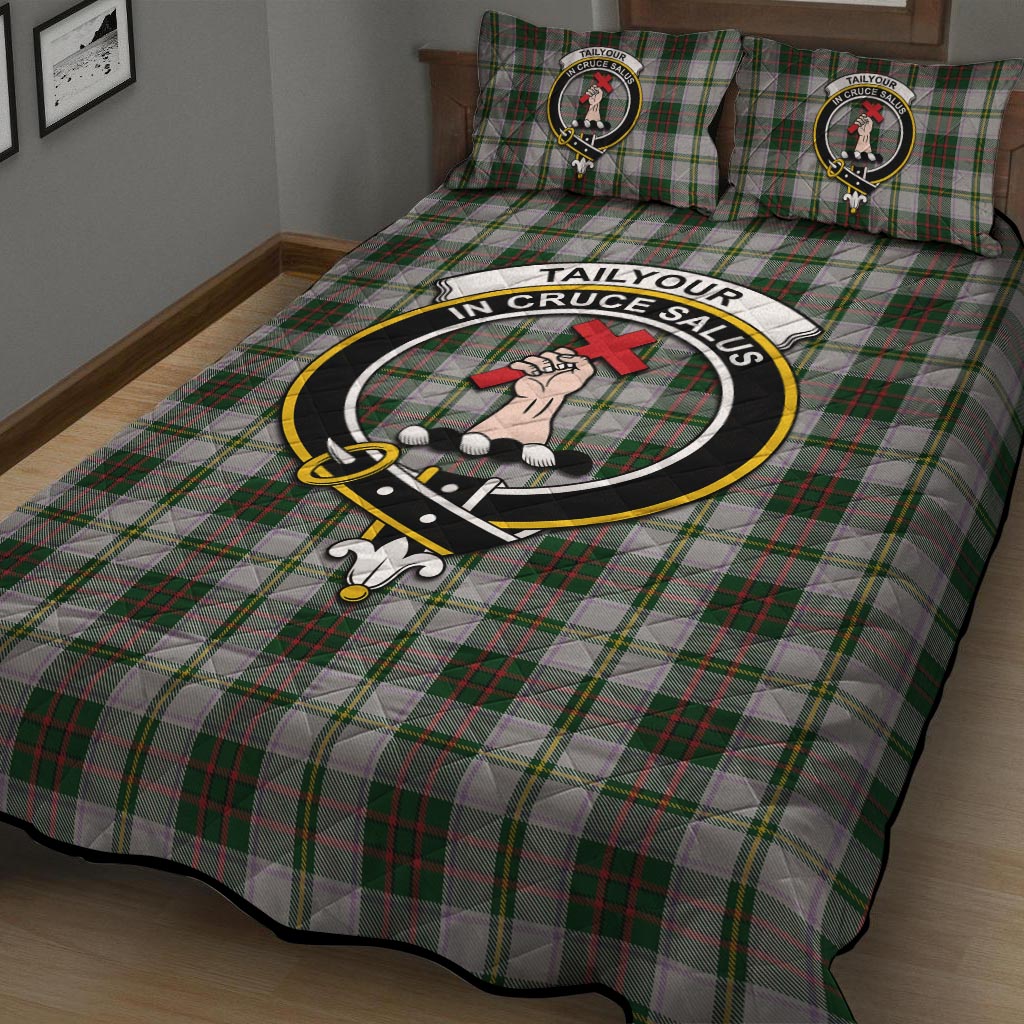 Taylor Dress Tartan Quilt Bed Set with Family Crest - Tartan Vibes Clothing