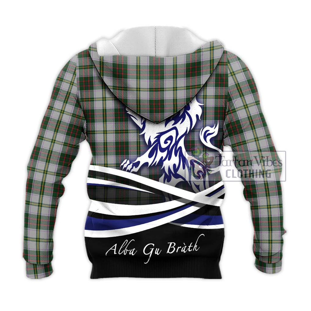 Taylor Dress Tartan Knitted Hoodie with Alba Gu Brath Regal Lion Emblem - Tartanvibesclothing Shop