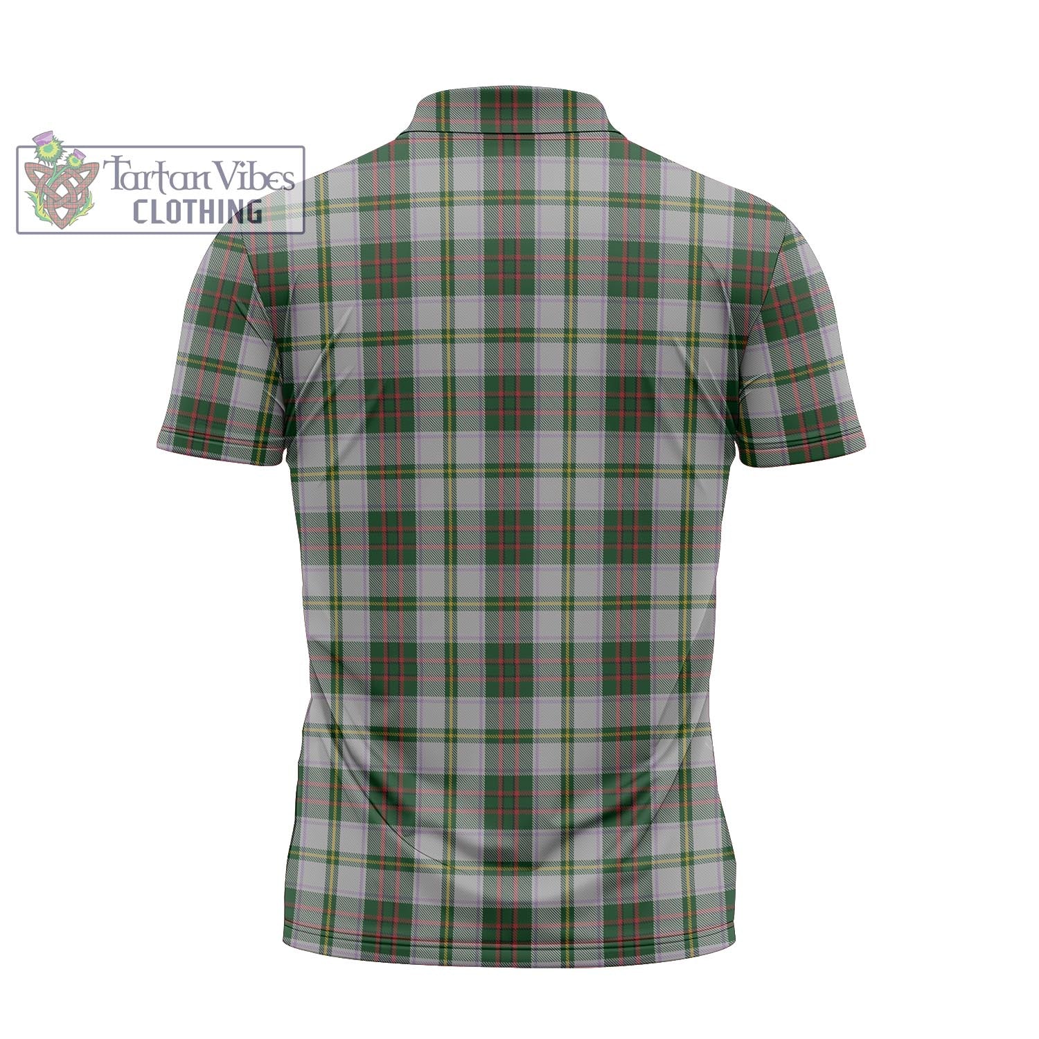 Tartan Vibes Clothing Taylor Dress Tartan Zipper Polo Shirt with Family Crest