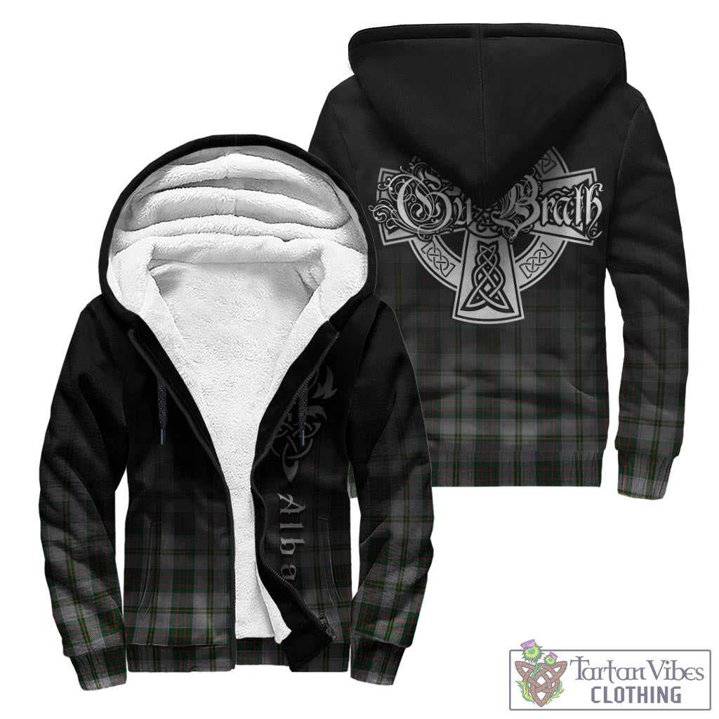 Tartan Vibes Clothing Taylor Dress Tartan Sherpa Hoodie Featuring Alba Gu Brath Family Crest Celtic Inspired