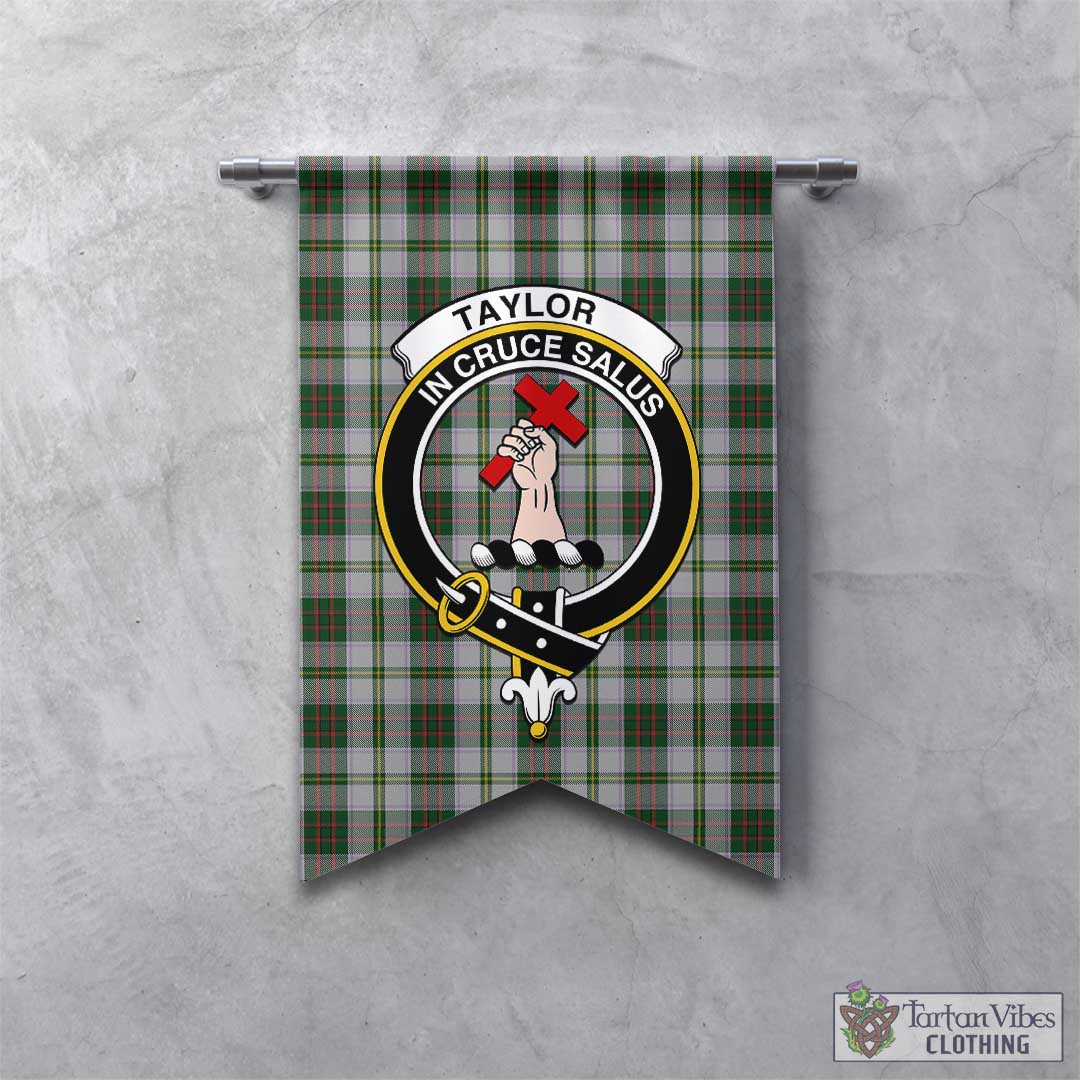 Tartan Vibes Clothing Taylor Dress Tartan Gonfalon, Tartan Banner with Family Crest