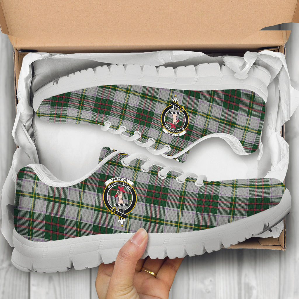 Taylor Dress Tartan Sneakers with Family Crest - Tartan Vibes Clothing