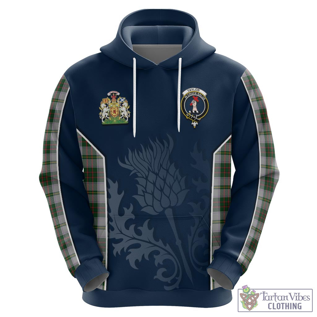 Tartan Vibes Clothing Taylor Dress Tartan Hoodie with Family Crest and Scottish Thistle Vibes Sport Style