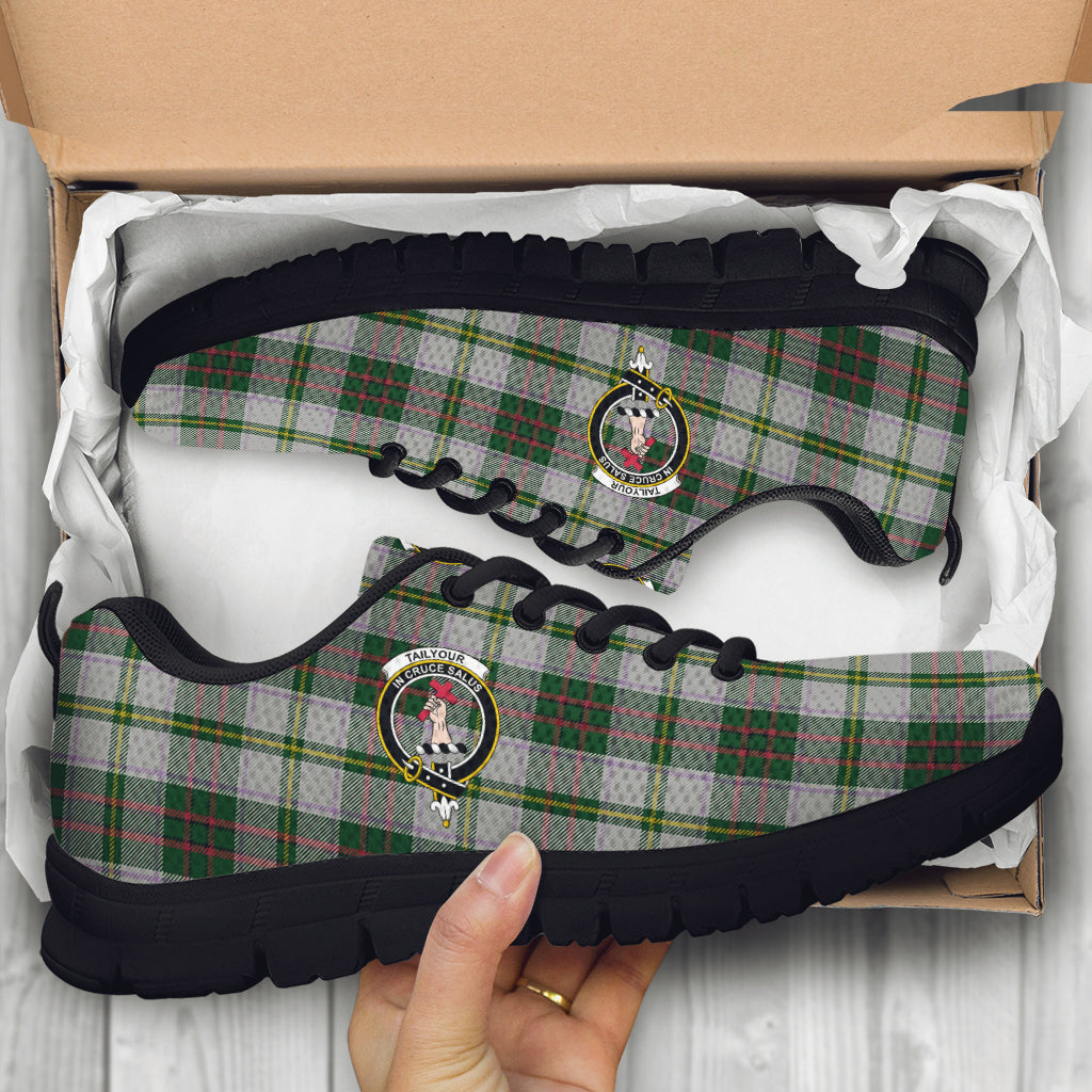 Taylor Dress Tartan Sneakers with Family Crest - Tartan Vibes Clothing