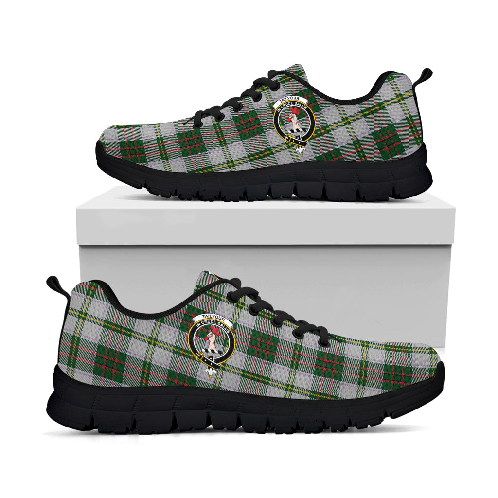 Taylor Dress Tartan Sneakers with Family Crest - Tartan Vibes Clothing