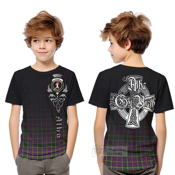 Taylor (Tailylour) Tartan Kid T-Shirt Featuring Alba Gu Brath Family Crest Celtic Inspired