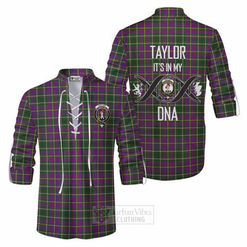 Taylor (Tailylour) Tartan Ghillie Kilt Shirt with Family Crest DNA In Me Style