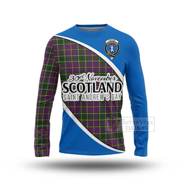 Taylor (Tailylour) Family Crest Tartan Long Sleeve T-Shirt Celebrate Saint Andrew's Day in Style