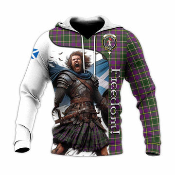 Taylor (Tailylour) Crest Tartan Knitted Hoodie Inspired by the Freedom of Scottish Warrior