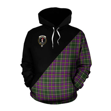 Taylor (Tailylour) Tartan Cotton Hoodie with Family Crest and Military Logo Style