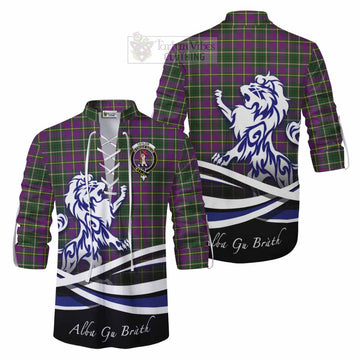 Taylor (Tailylour) Tartan Ghillie Kilt Shirt with Alba Gu Brath Regal Lion Emblem