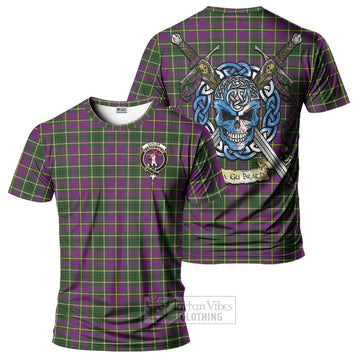 Taylor (Tailylour) Tartan T-Shirt with Family Crest Celtic Skull Style