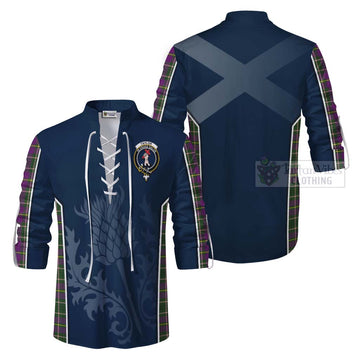 Taylor (Tailylour) Tartan Ghillie Kilt Shirt with Family Crest and Scottish Thistle Vibes Sport Style