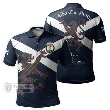 Taylor (Tailylour) Tartan Lion Rampant Polo Shirt Proudly Display Your Heritage with Alba Gu Brath and Clan Name