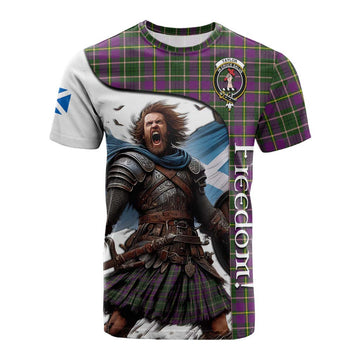 Taylor (Tailylour) Crest Tartan Cotton T-shirt Inspired by the Freedom of Scottish Warrior