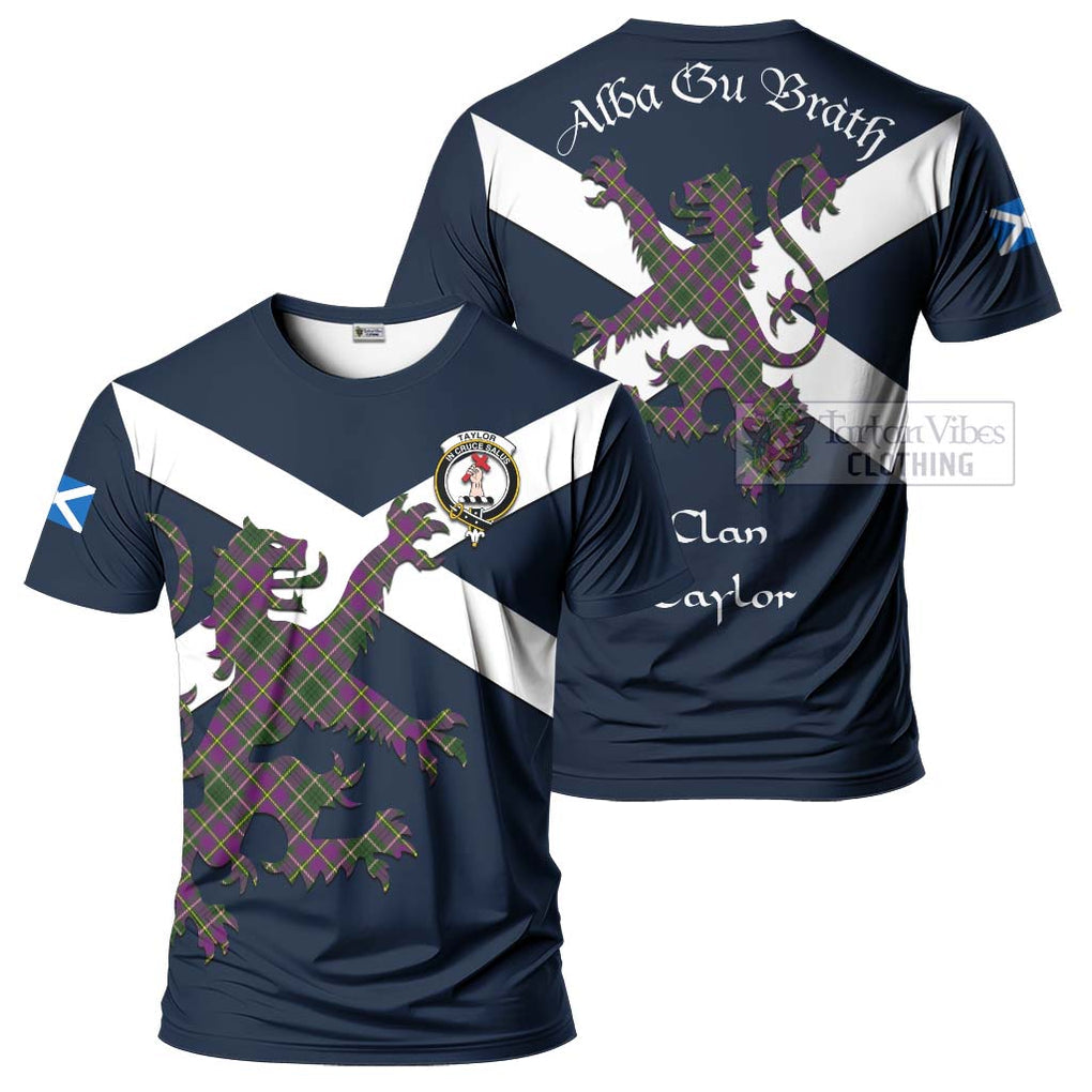 Tartan Vibes Clothing Taylor (Tailylour) Tartan Lion Rampant T-Shirt – Proudly Display Your Heritage with Alba Gu Brath and Clan Name