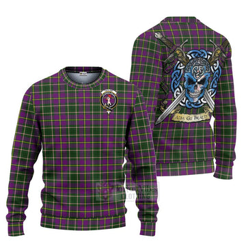 Taylor (Tailylour) Tartan Ugly Sweater with Family Crest Celtic Skull Style